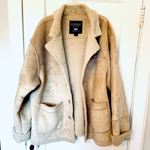 Koman Sport Outwear Teddy Jacket Size XL - Picture 1 of 8
